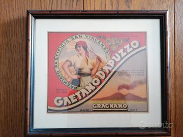 Quadro stampa pastificio Gaetano D'Apuzzo