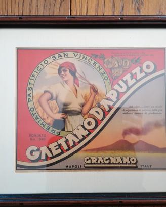 Quadro stampa pastificio Gaetano D'Apuzzo