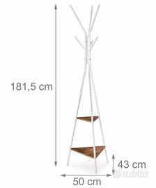 appendiabiti con mensole