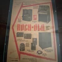 Quadro pubblicità jukebox