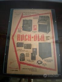 Quadro pubblicità jukebox