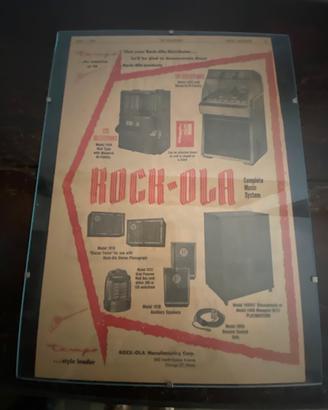 Quadro pubblicità jukebox