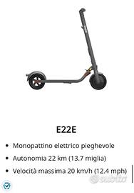 Monopattino Ninebot Segway E22E