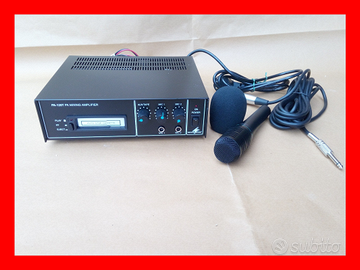 Amplificatore Monacor PA-120T 12v-220v + microfono