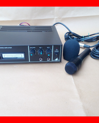 Amplificatore Monacor PA-120T 12v-220v + microfono