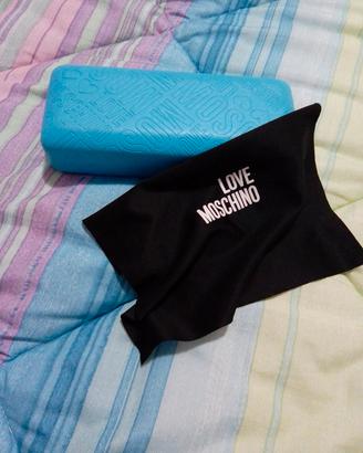 Custodia occhiali Love Moschino originale + panno