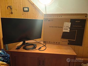 Gaming monitor acer nitro 27" WQHD led