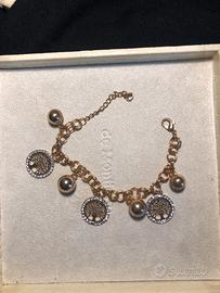 Bracciale dorato con pendenti , albero della vita