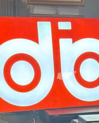 Insegna luminosa vintage dib anni 70/80