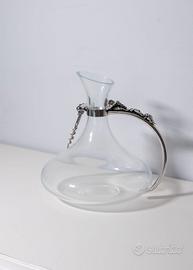Decanter in Vetro Soffiato e Peltro Cavagnini - H 