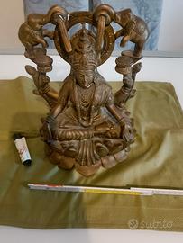 Gajalakshmi - Dea Lakshmi con elefanti . Statua .