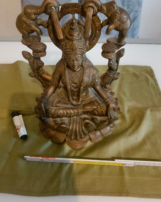Gajalakshmi - Dea Lakshmi con elefanti . Statua .