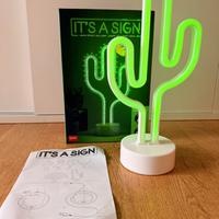 Luce da tavolo Legami cactus