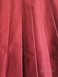 Gonna plisettata borgogna