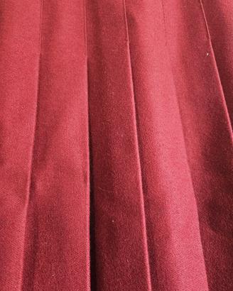 Gonna plisettata borgogna