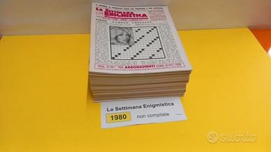 LA SETTIMANA ENIGMISTICA, anno 1980, NON compilati