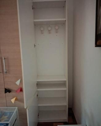 Armadio da ingresso porta abiti con ripiano scarpe