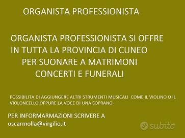 Organista disponibile a Cuneo