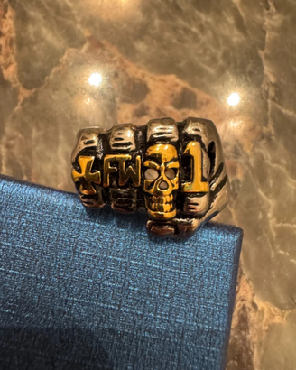 Anello punk unisex vintage in acciaio inossidabile