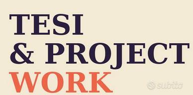TESI e PROJECT WORK