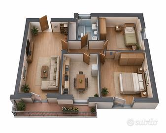 Trilocale Borgo Venezia - no spese condominiali