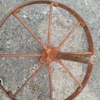 cerchi in ferro battuto per carretto antico