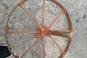 cerchi in ferro battuto per carretto antico