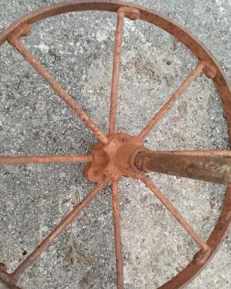 cerchi in ferro battuto per carretto antico
