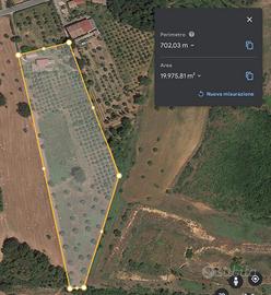 Terreno in zona collinare e panoramica