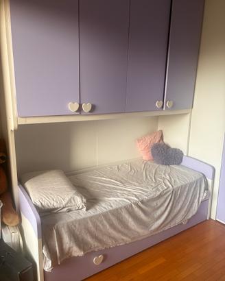 cameretta  a ponte con cabina armadio
