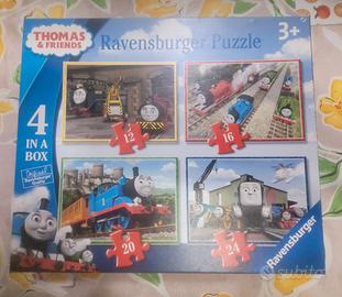 4 puzzle in una scatola Trenino Thomas