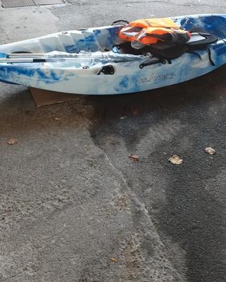 Kayak-canoa Atlantis SHARK blu/bianco