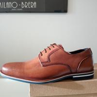Scarpe Oxford Bata Vera Pelle Suola a Contrasto 