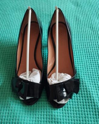 Max Mara décolleté in vernice nera tg 37