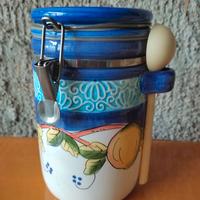 Vaso decorato per alimenti