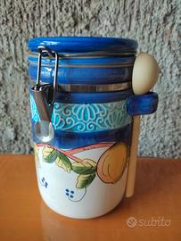 Vaso decorato per alimenti