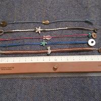 Braccialetti artigianali in corda e argento