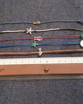 Braccialetti artigianali in corda e argento