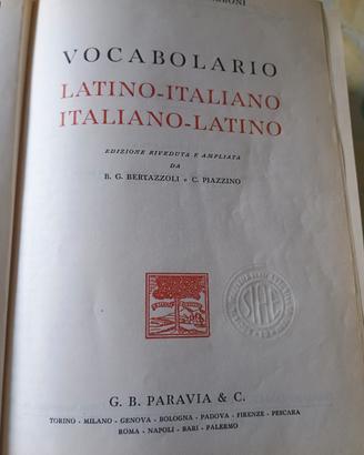 VOCABOLARIO LATINO