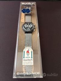 1995 Swatch Chrono SCB116 bianco nero