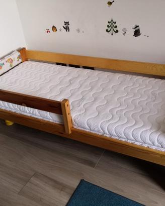 Letto in legno 160x70 completo di materasso