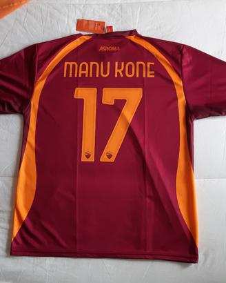 Maglia AS Roma Ufficiale 25-26 casa Manu Kone 17 L