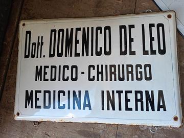 Insegna smaltata vintage 