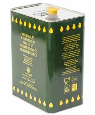 Latte da 5 litri con olio