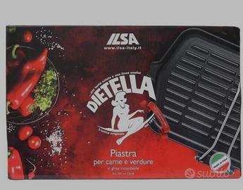 Bistecchiera ilsa rettangolare in ghisa smaltata