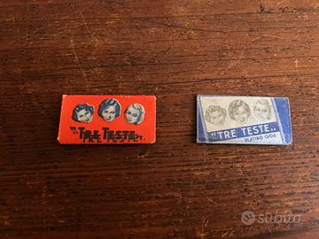 "Tre teste" lamette da barba vintage