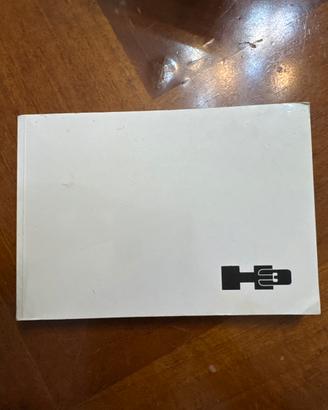 Libretto istruzioni Hummer H3 in Italiano