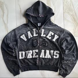 Felpa Vale Forever "Valley Dreams" nera streetwear