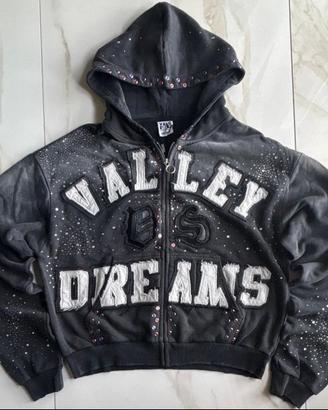 Felpa Vale Forever "Valley Dreams" nera streetwear
