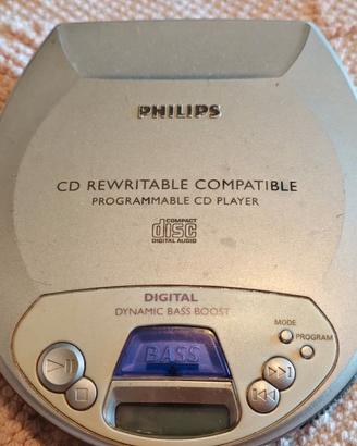 "Lettore CD Portatile Vintage Philips AX1001/00"